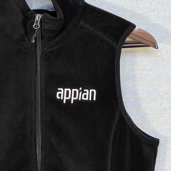 Roots Canada Athletic Fleece Vest Full Zip Women‎ S Black Sleeveless Pockets - Picture 5 of 13